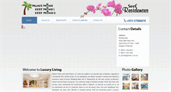 Desktop Screenshot of palacepalms-seef.com