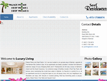 Tablet Screenshot of palacepalms-seef.com